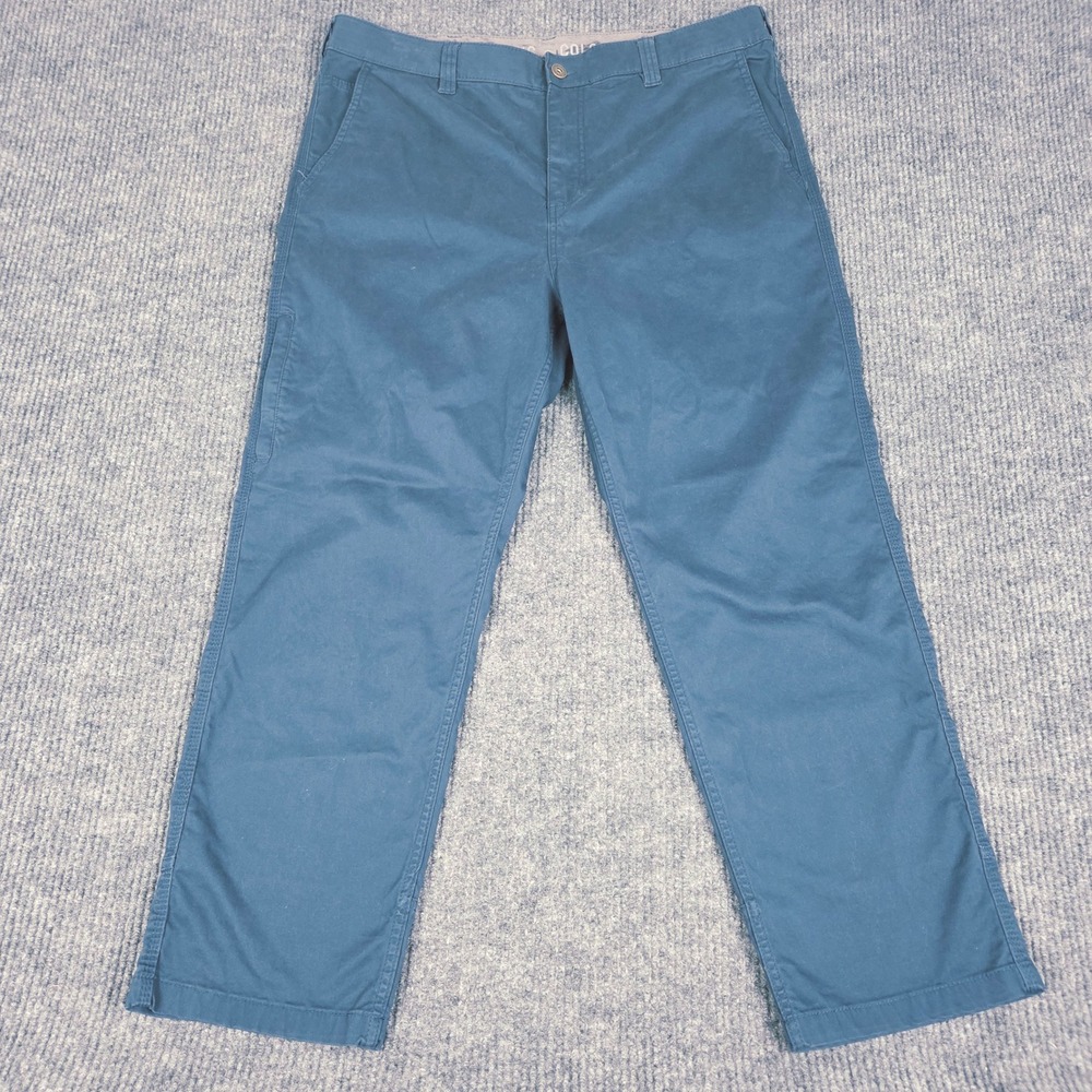 Colorado Clothing Mens Canvas Utility Pants Teal Blue 40x32 Straight Leg 1907258